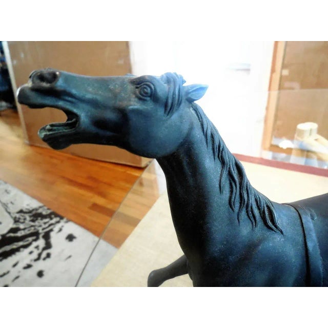 Paul Edouard Delabrierre Late 19th Century Paul Edouard Delabriere, French Thoroughbred Race Horse Bronze Sculpture For Sale - Image 4 of 9