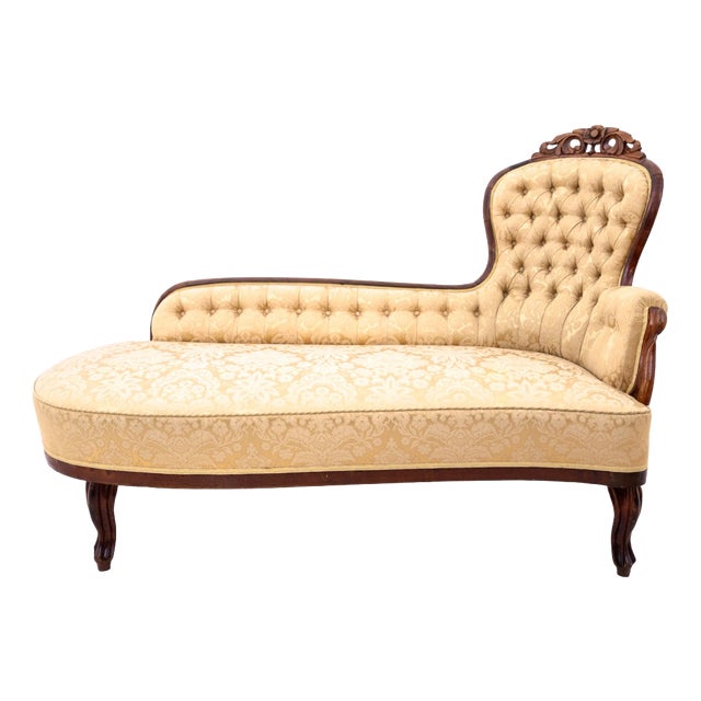 Antique Chaise Lounge, France, 1890 For Sale