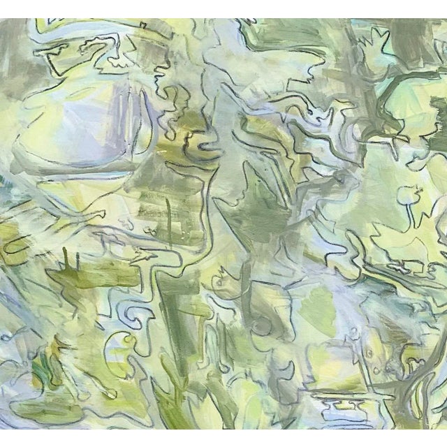 ”Early Birds" is an extra-large oil painting on canvas by one of Chairish's best-selling artists, Trixie Pitts a trusted...