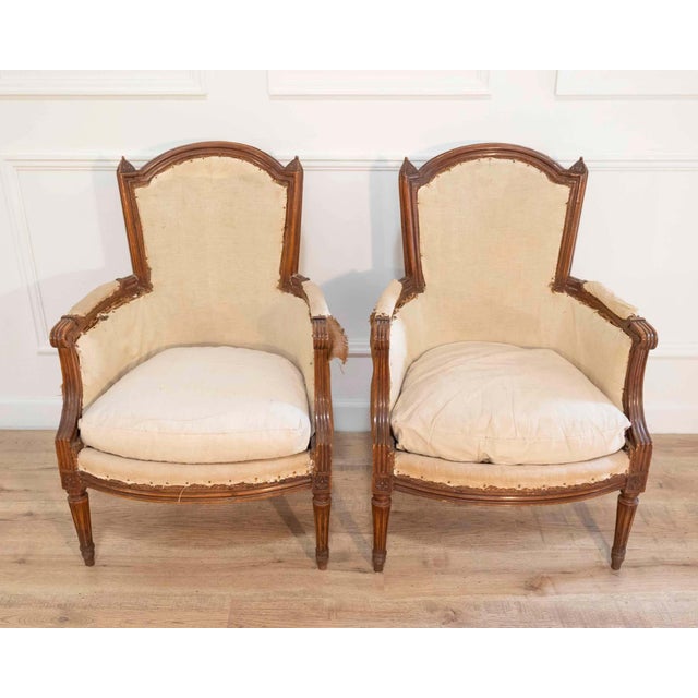 Pair of French Bergères, circa 1830 For Sale In Atlanta - Image 6 of 8