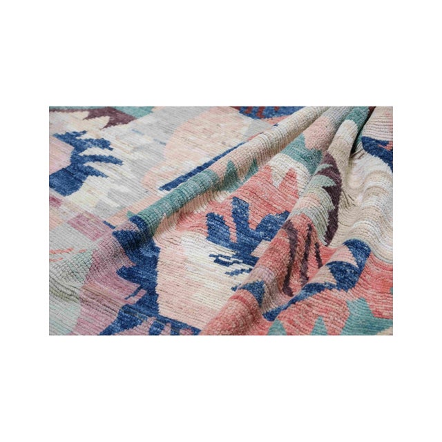 1960s Modern Multicolor Hand Knotted Wool Rug For Sale - Image 5 of 8