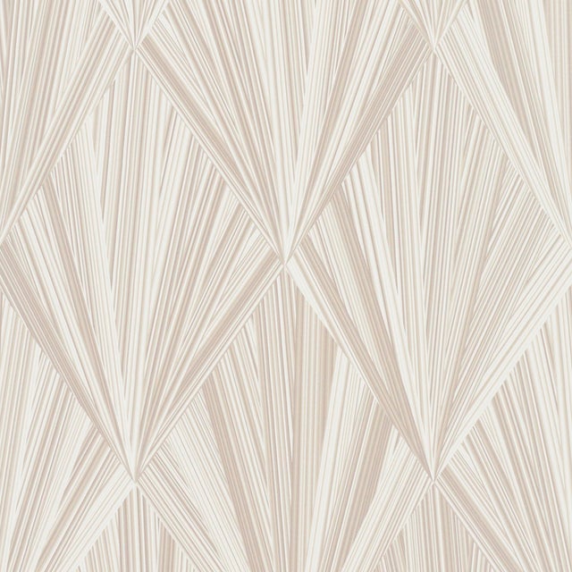 Contemporary Sample - Schumacher Marquetry Wallpaper in Stone For Sale - Image 3 of 3