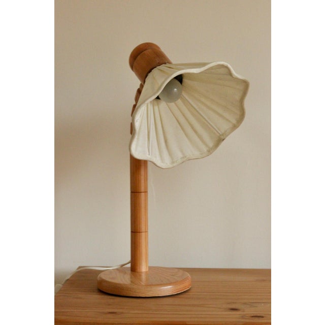 Vintage Pine Table Lamp from Solbackens Svarveri, Sweden, 1970s, Set of 2 For Sale - Image 6 of 18