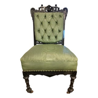 “Rare Victorian Eastlake Carved Griffin Side Chair, C. 1880, “Rare Victorian Eastlake Carved Griffin Side Chair, C. 1880, Original Finish For Sale