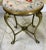 Metal Vintage Brass Suzani Foot Stool For Sale - Image 7 of 13