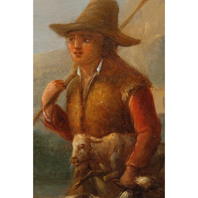 Paint Dieboldt, Landscapes with Cows, Oil on Panel, Set of 2, Framed For Sale - Image 7 of 18