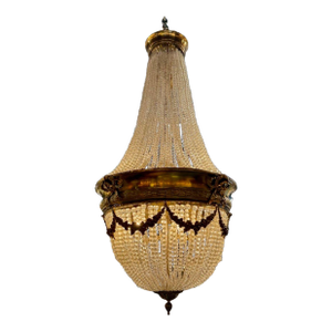 Antique French Louis XVI Basket Style French Chandelier