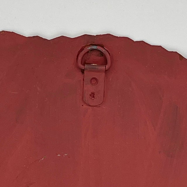 Vintage Hand Painted Toleware Floral Nantucket Basket Wall Hooks For Sale - Image 12 of 12