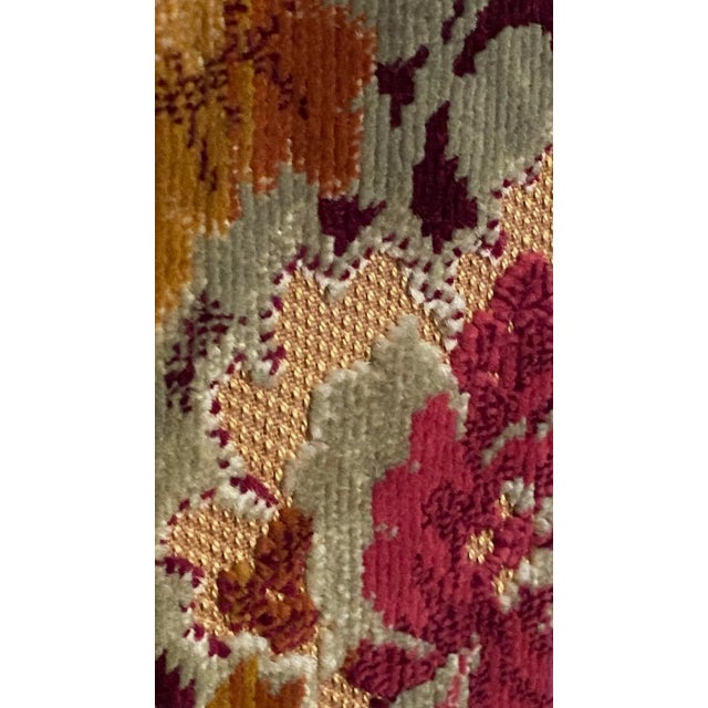 Textile Vintage Hand Loomed Italian Velvet For Sale - Image 7 of 11