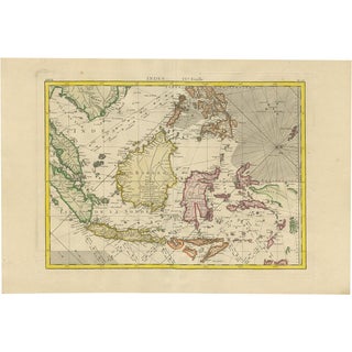 Antique Map of the East Indies by Bonne, 1776 For Sale