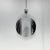 Beautiful three-light chandelier in chrome and white Murano glass, made in Italy in the 1970s. Up to 250V (Europe/UK...
