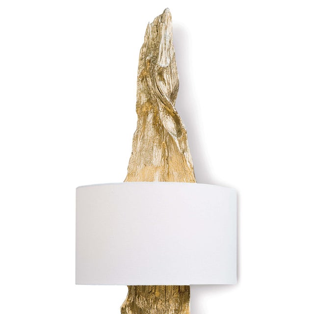 Regina Andrew Driftwood Sconce in Antique Gold Leaf For Sale - Image 4 of 8