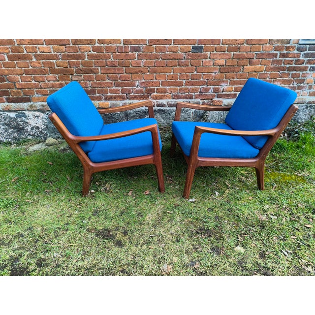 Vintage Lounge Chairs in Teak by Ole Wanscher for Cado, 1950s, Set of 2 For Sale - Image 9 of 9