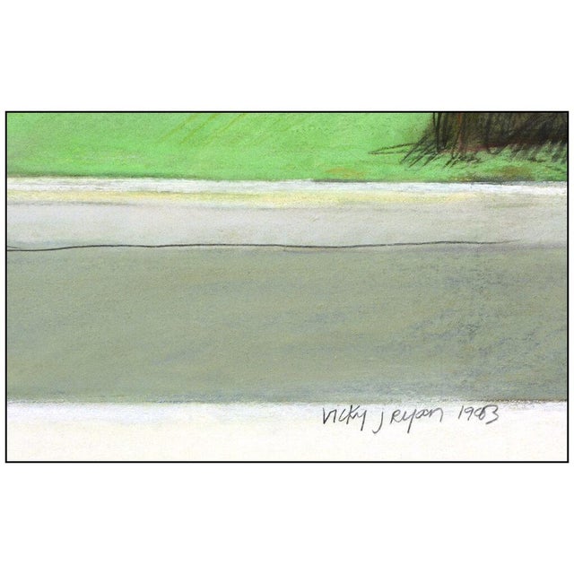 Realism 1980s Against a Blue Sky, Victoria Ryan For Sale - Image 3 of 4