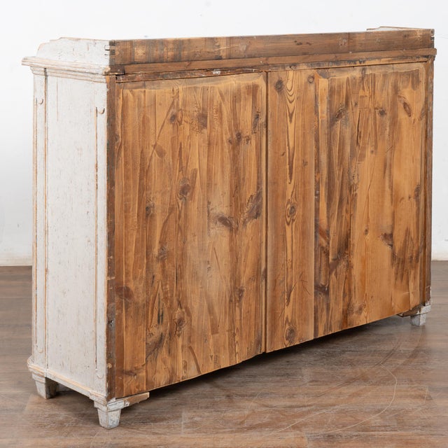 Early 19th Century Swedish Gray Painted Sideboard Buffet Cabinet For Sale - Image 13 of 13