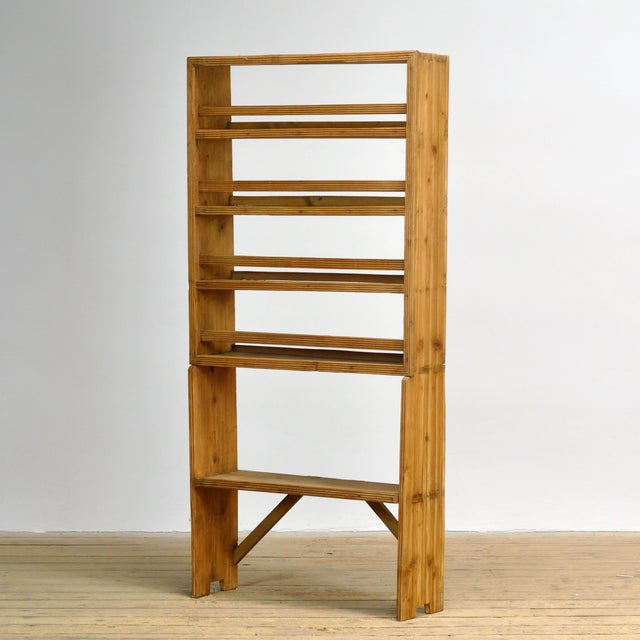 Vintage Bookcase in Pine, 1930s For Sale - Image 11 of 11