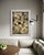 Original abstract painting by J. Kent Martin featuring stark black contrasts against raw gold and neutral tones. Contempt...