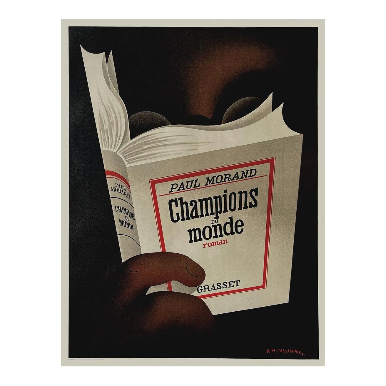 1984 Adolphe Cassandre Champions Du Monde Lithograph Poster | Chairish