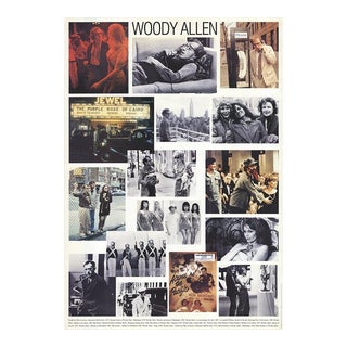 Woody Allen 'Collage of Woody Allen best movies' Photography Multicolor France Offset Lithograph For Sale