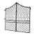 Antique French Wrought Iron Gate For Sale