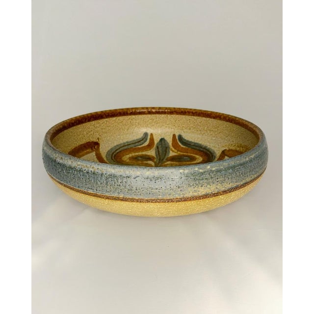 Large Danish Glazed Stoneware Bowl attributed to Noomi Backhausen for Søholm Keramik, 1970s For Sale - Image 3 of 7