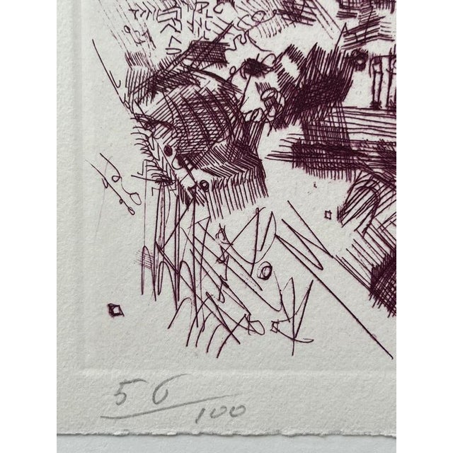 Camille Bryen, Homage to Hans Arp, 1967, Etching For Sale - Image 4 of 6