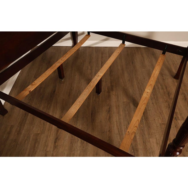 Craftique Mebane Rice Traditional Mahogany King Four Poster Bed For Sale In Philadelphia - Image 6 of 18