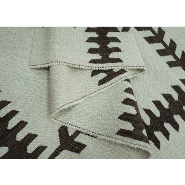 Textile Turkish Kilim Oriental Handmade Flatweave 8'2" x 10'4" #18145 For Sale - Image 7 of 8