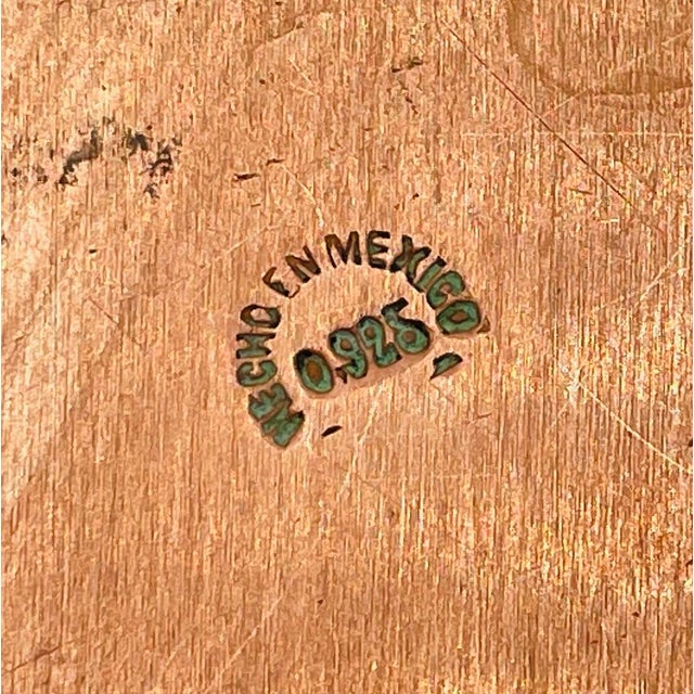 1940s Mexican Sterling Silver Coffee Tea Service Set W Tray, Mexican Silversmith - 4pcs For Sale - Image 18 of 18