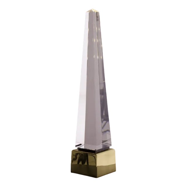 Obelisk Lamp in Acrylic Glass, 1970s For Sale