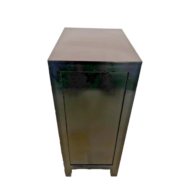 1960s Mid Century Chinese Console Cabinet One Drawer Chinoiserie Hand Painted For Sale In Palm Springs - Image 6 of 12