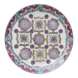 Vintage Chinoiserie Decorative Plate For Sale