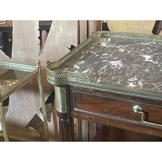 French Jansen Design Mahogany Serving Table For Sale - Image 4 of 9