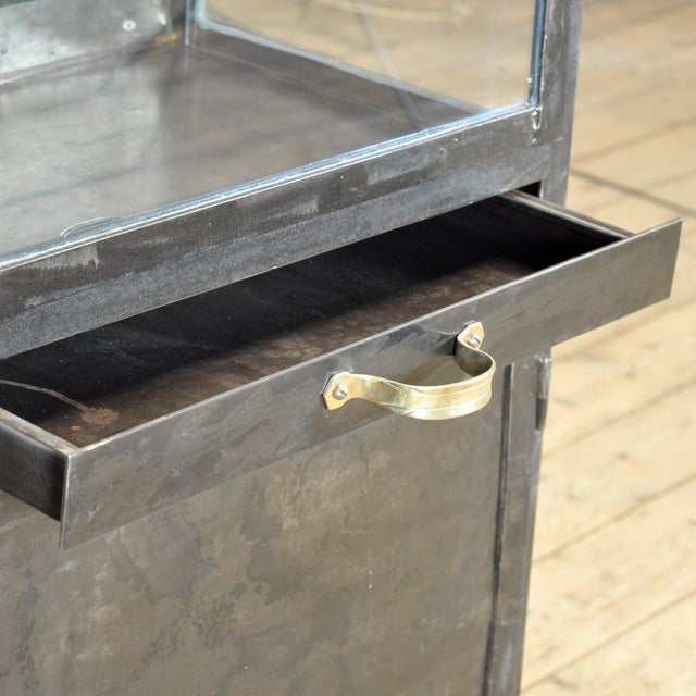 Polished Iron Medical Cabinet, 1950s For Sale - Image 6 of 13