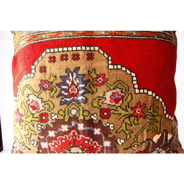 Turkish Handmade Rug Pillow Cushion Cover 26'' X 28'' For Sale - Image 12 of 12