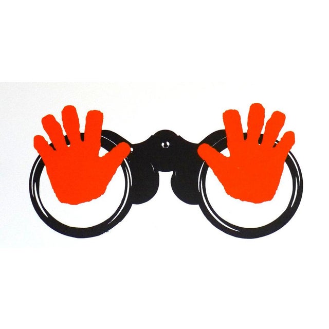 Contemporary Joan Brossa, Poema Visual 16, 1989, Lithograph For Sale - Image 3 of 4