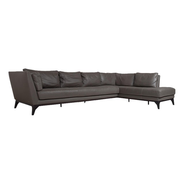 Serenity Leather Corner Sofa from Roche Bobois For Sale