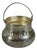 Small Bucket in 800 Silver with Vermeil Interior and Floral Theme For Sale