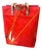 2002 Louis Vuitton Red Vernis Patent Leather Reade Tote Bag by Robert Wilson For Sale