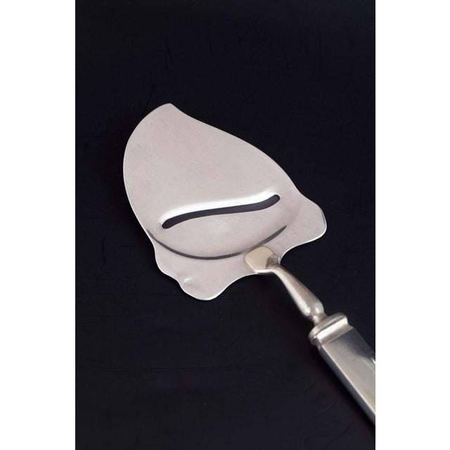 Evald Nielsen cheese slicer. Model number 27. Art Deco cheese slicer in 830 silver and stainless steel. Model number 27...