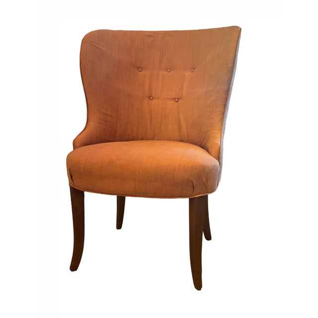 Vintage Mid-Century Sculptural High-Back Slipper Chairs – Pair For Sale - Image 11 of 11