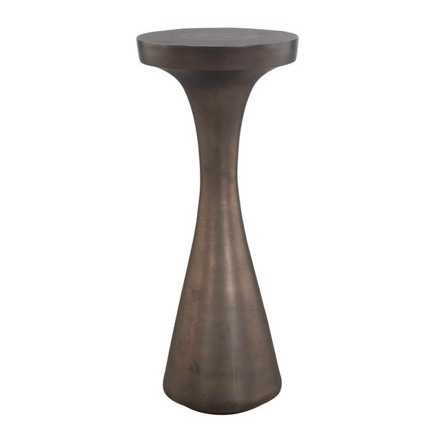 The Miko Drink Table Is Crafted From Cast Aluminum And Finished In Dark Bronze. This Drink Table Elevates Every Room With...