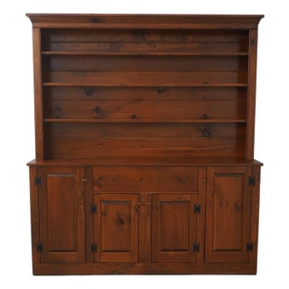 1980s Dr Dimes 2 Piece Bench Made Step Back Cupboard For Sale