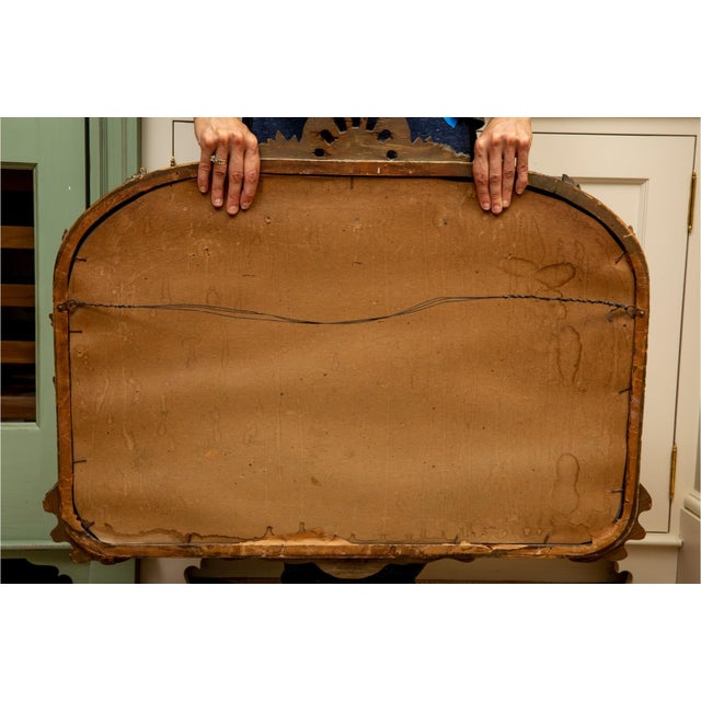 Early 20th Century Vintage Gilt-Wood French Rococò Style Wall Mantel Mirror For Sale - Image 5 of 6