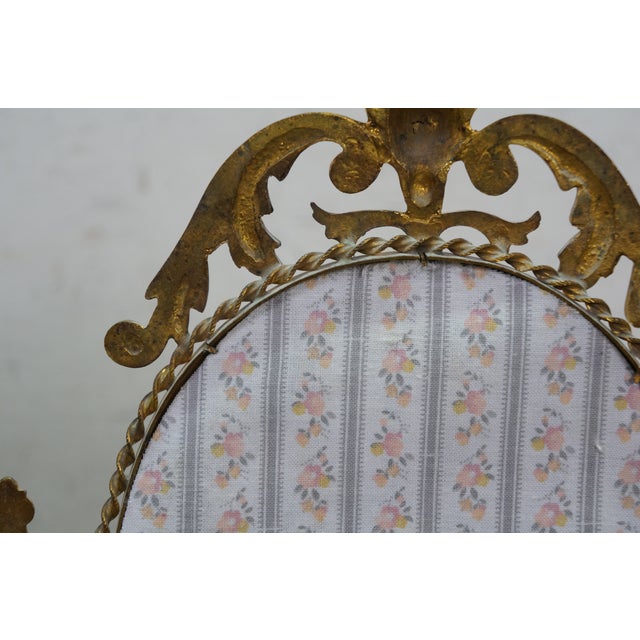 Antique French Napoleon III Neoclassical Gilt Bronze Vanity Mirror Watch Stand For Sale - Image 17 of 18