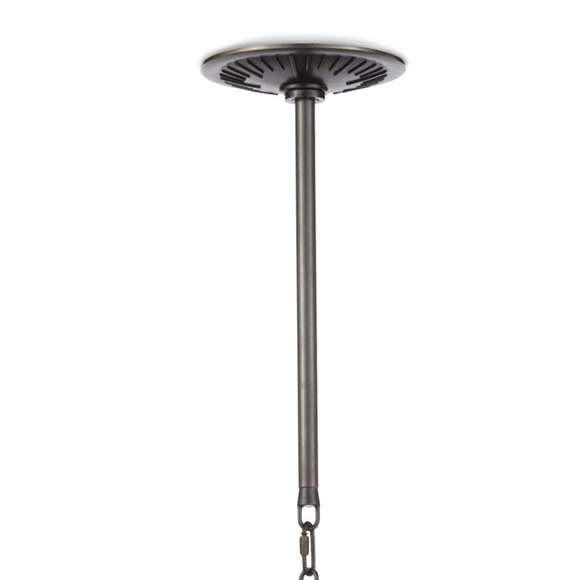 Regina Andrew Otis Pendant Large in Blackened and Natural Brass For Sale - Image 4 of 8