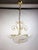 Glass Shell and Brass Chandelier attributed to Deknudt, 1970s For Sale - Image 10 of 18