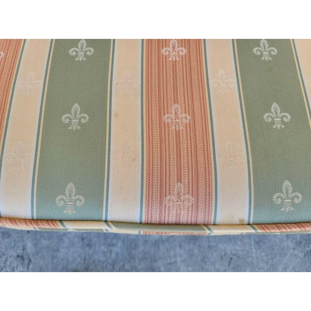 Vintage French Country Oak Wingback Dining Chairs - Set of 6 For Sale - Image 10 of 12