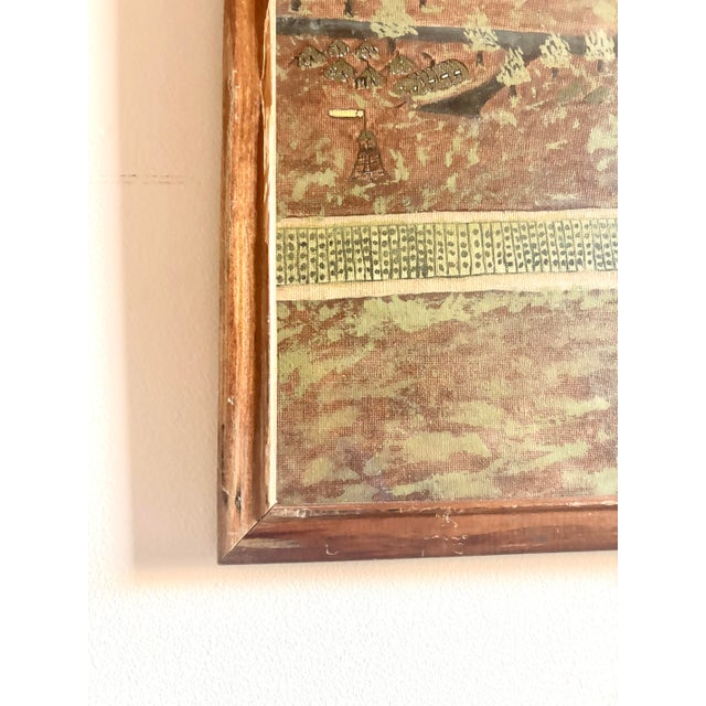 1980s WWII Narrative Battle Scene Folk Art Painting, Signed Gilbert W. Schuett For Sale - Image 10 of 11