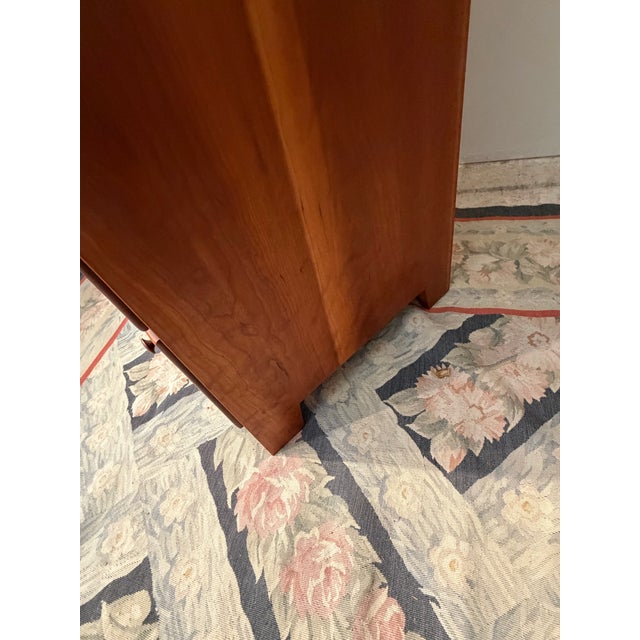 Chestnut Shaker Cherry Linen Press For Sale - Image 8 of 10